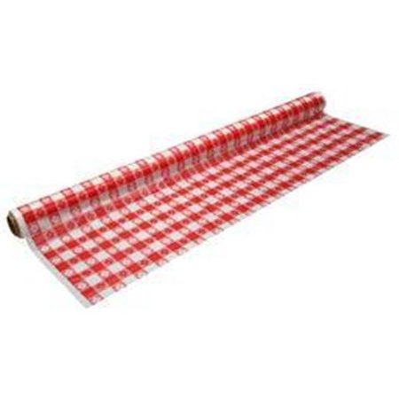 NORTHWEST ENTERPRISES NorthWest Enterprises 52953 40 in. x 150 ft. Plastic Banquet Table Roll - Red Gingham 52953
